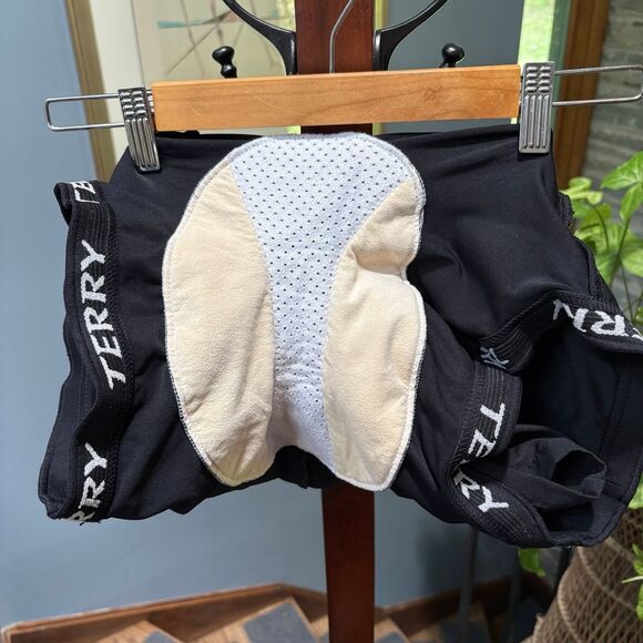 Terry Precision Apparel Black Cycling Padded Bike Wrap Skirt / Skort Size S - Picture 6 of 7